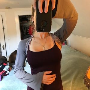 Boho Bell Sleeve Shrug with Lace